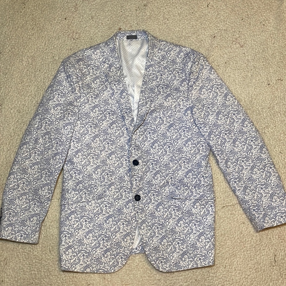 Madison Mens Paisley Suit Jacket Blazer Sport Coat